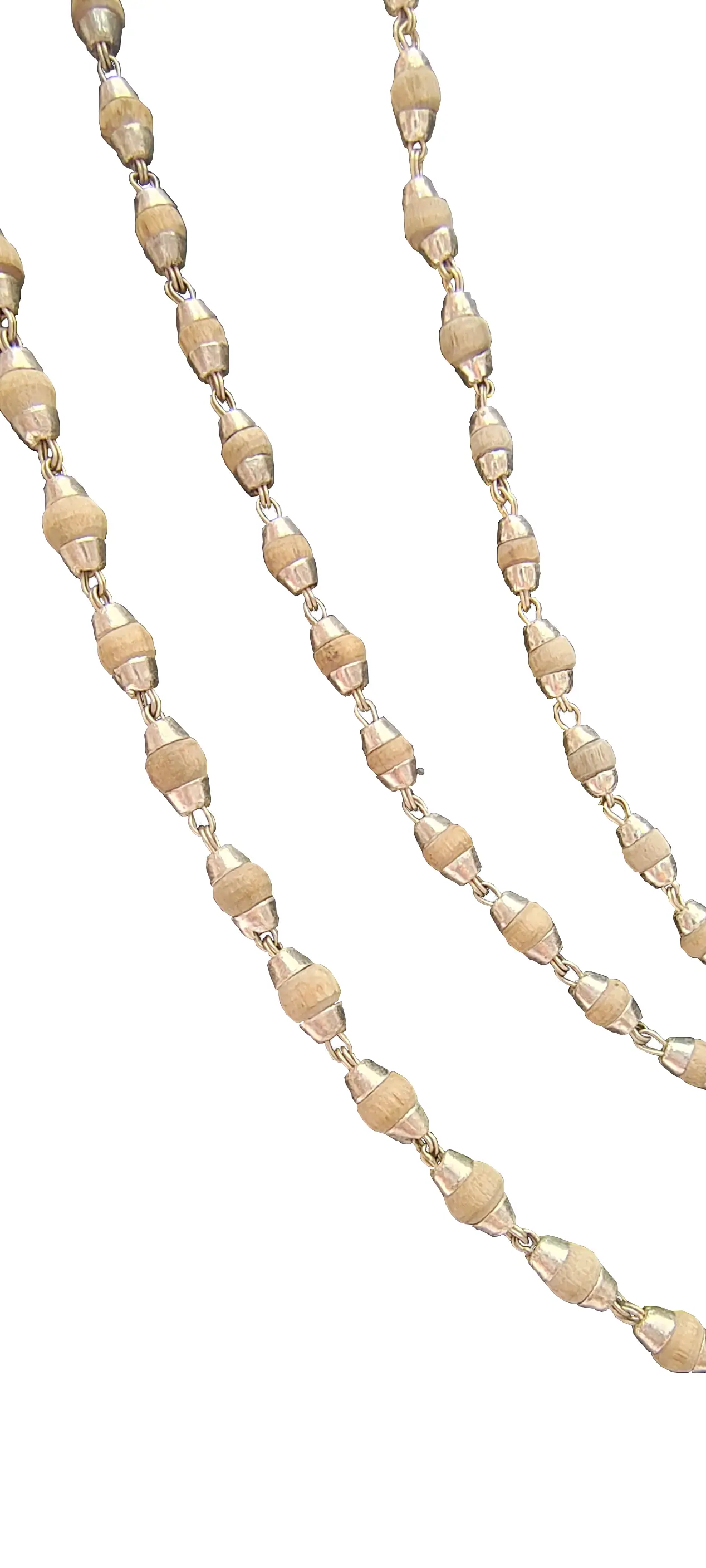 Silver Tulsi Necklace - Large Beads
