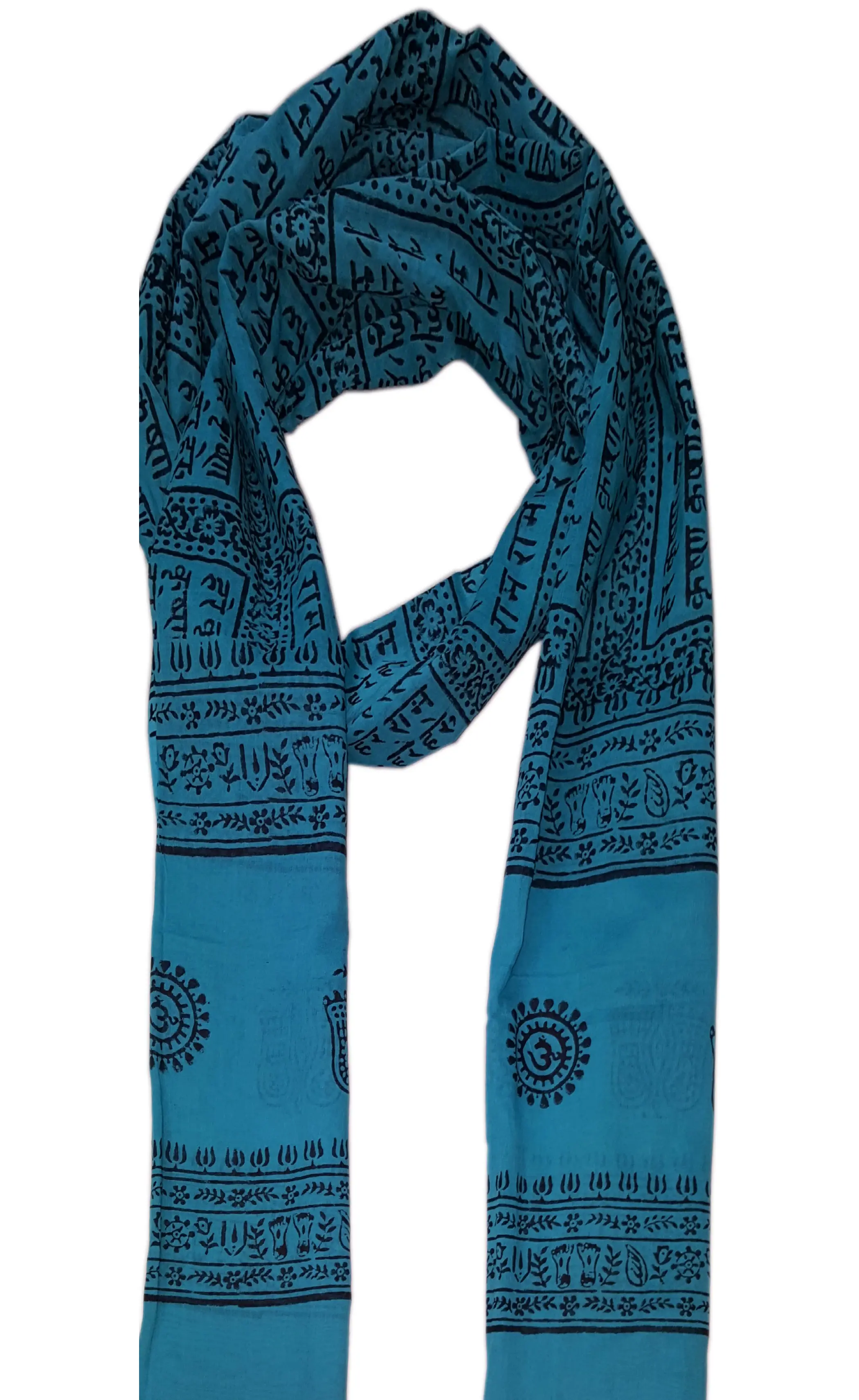 Harinam Chadar Jute with Black Print