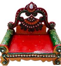 Wooden Singhasan / Vyasasana with Decoration 6x5"